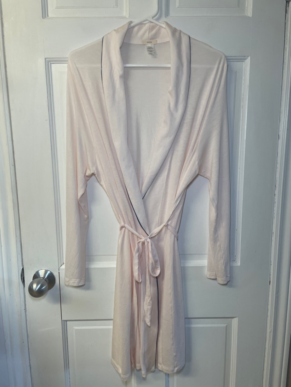 Eberjey baby pink lightweight bath robe women’s size L/XL